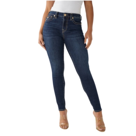 True Religion Originals Halle 8” Rise Super Skinny Jeans - Picture 1 of 16